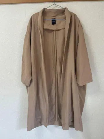 뮌헨 베이지 롱 가디건 코트