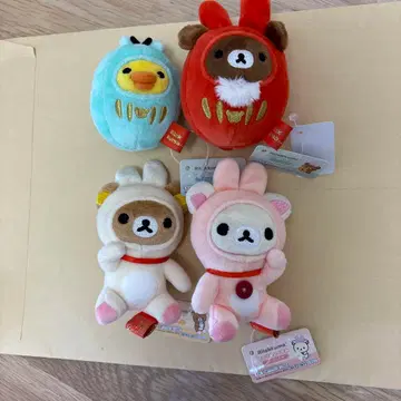 리락쿠마 토끼 봉제 인형 설날 2023년 토끼 달마 코리락쿠마