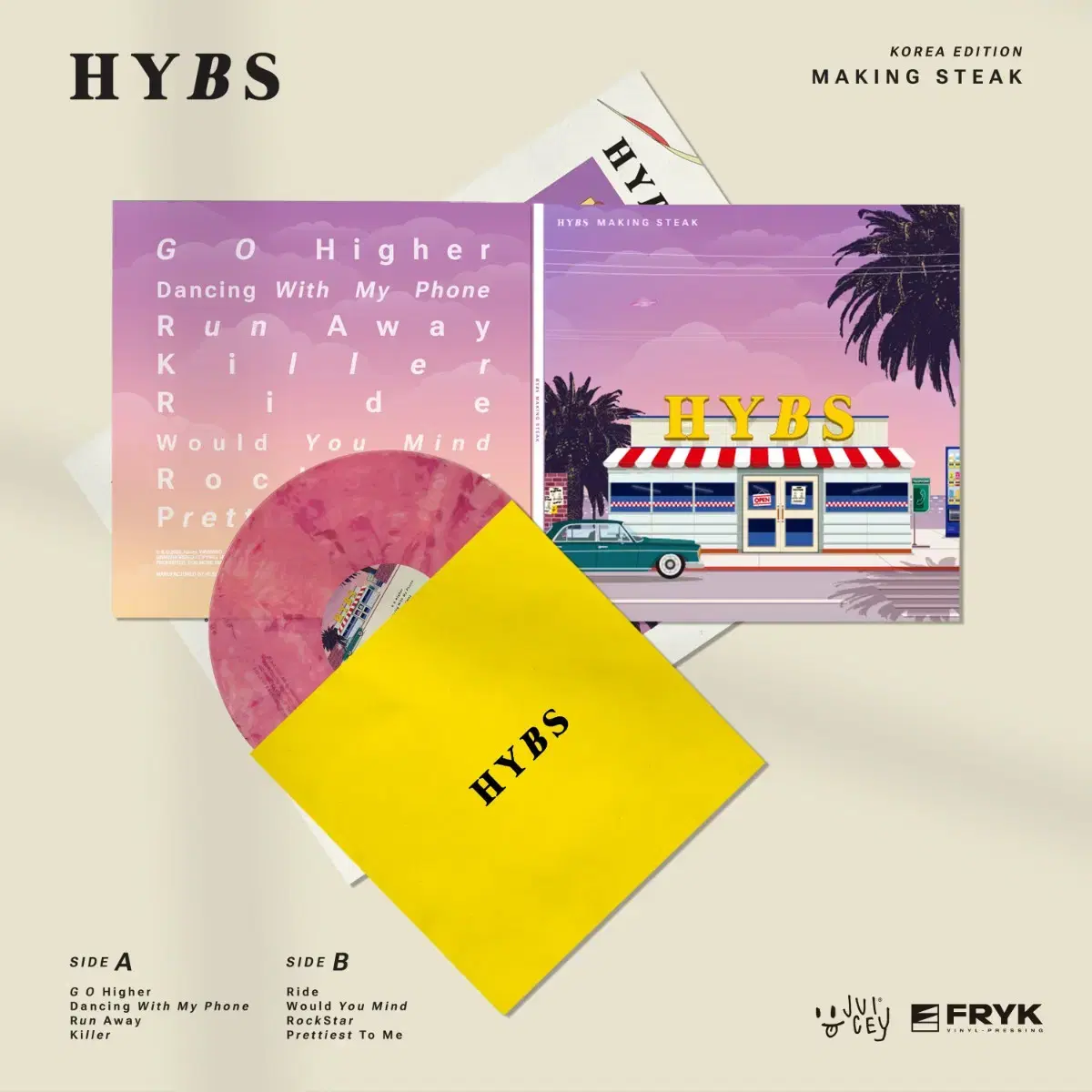 HYBS lp sealed Korea RSD limited edition Pink Marble Making