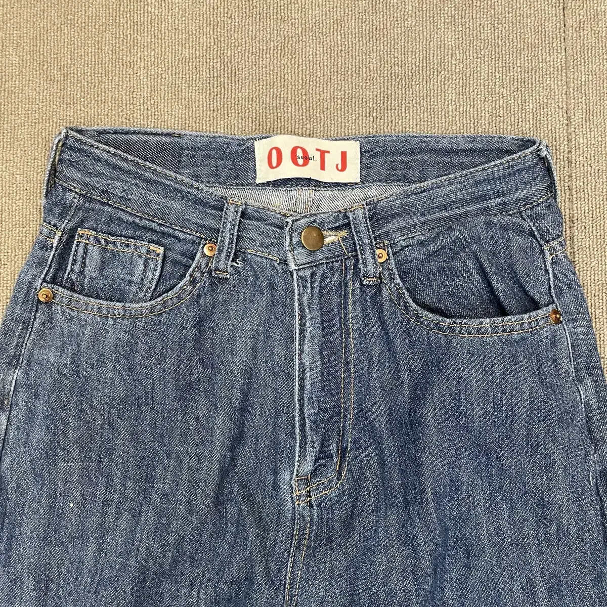 ootj 세미와이드 데님 S