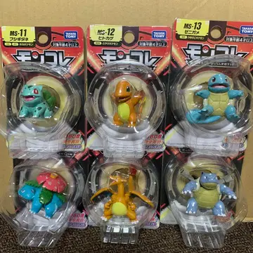 포켓몬 몬콜레 단종 1세대 오삼장 피카츄 도마뱀 꼬부기(제니카메) 6마리