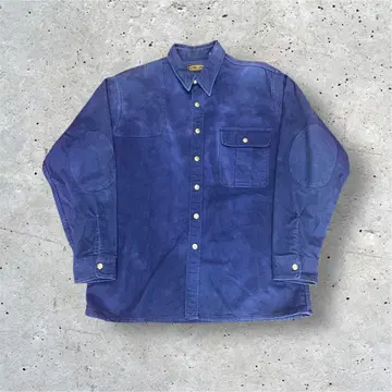 Eddie Bauer 샤모어 크로스 네이비 긴팔 셔츠 70~80년대