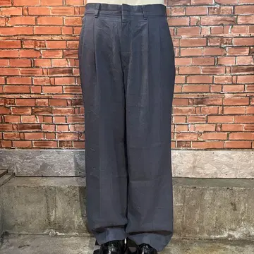미국 구제 의류 used 슬랙스 2턱 와이드 배기 센터 프레스