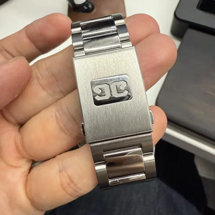 글라슈테 오리지날 씨큐 그린 39.5mm 시스루백
