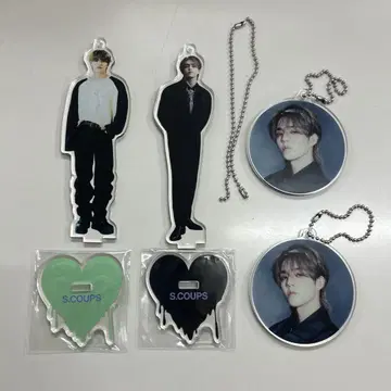 세븐틴 에스크스 소비기한 아크릴 스탠드 2개 세트 아크링 키링