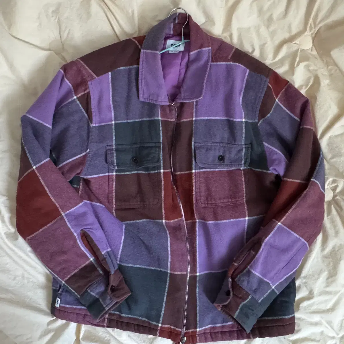 Obey Big Check Full Zip-Up