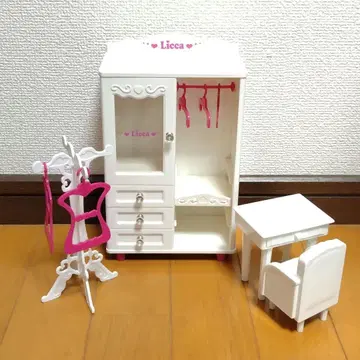 리카짱 인테리어 화이트 옷장 책상 행거 랙 세트
