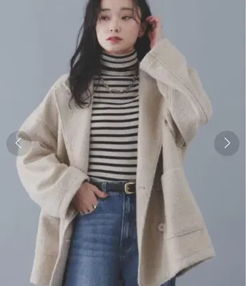Shelby Island 부클 테일러드 숏 코트