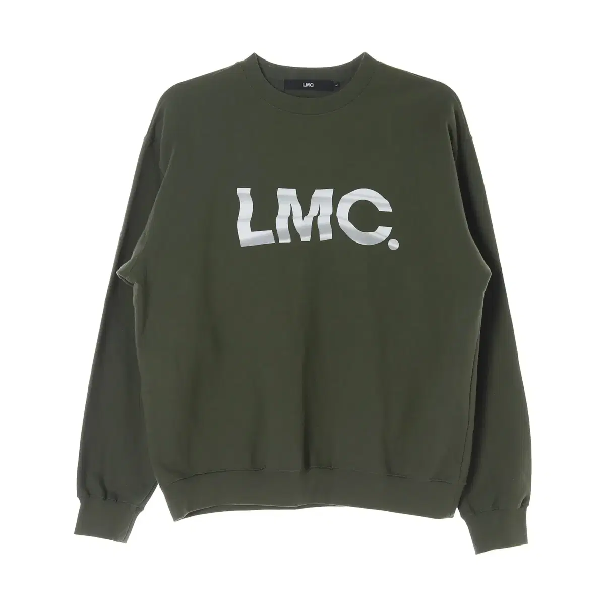 [L]LMC엘엠씨 로고 프린팅 카키 맨투맨 스웨트셔츠