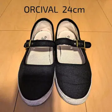 오르치발 린넨 플랫슈즈 24cm