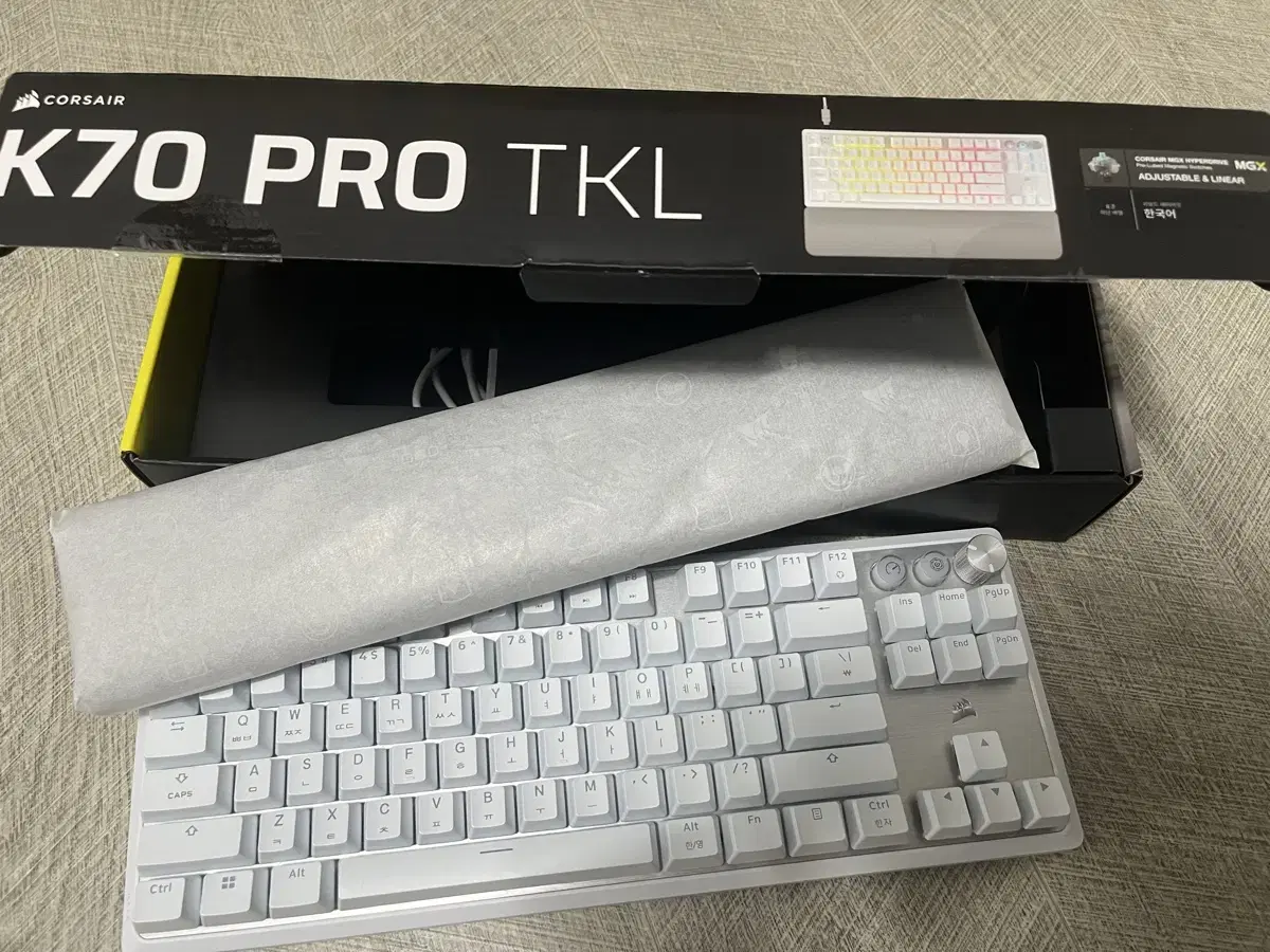 Corsair K70 PRO TKL MGX RapidTrigger Gaming Keyboard Full Box
