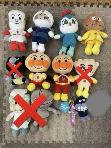 [낱개 판매 가능] 호빵맨 봉제 인형 세트