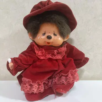 몽치치 우는 얼굴 쇼와 레트로 빨간색 드레스