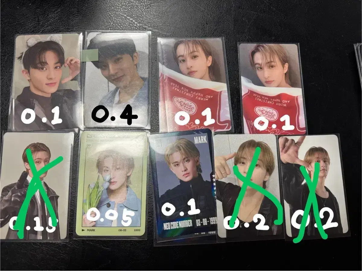 엔시티드림(마크/런쥔/제노/해찬/재민/천러/지성)포카양도