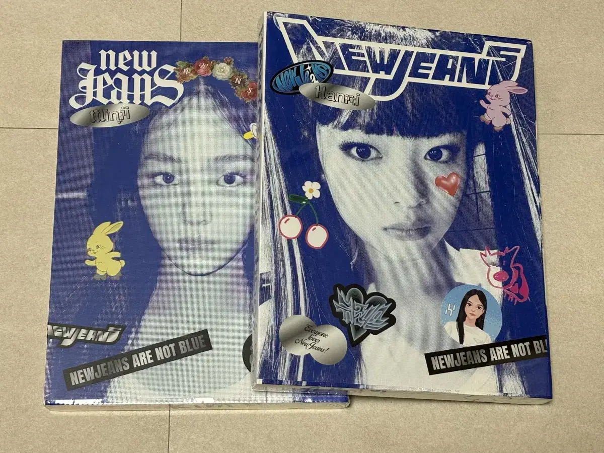 뉴진스 블루북 데뷔 앨범 어텐션 미개봉 하니 민지 해린 단체 포카