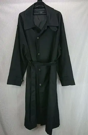 a574 BENO/비노 밀리터리 코트 블랙 허리 벨트 넉넉한