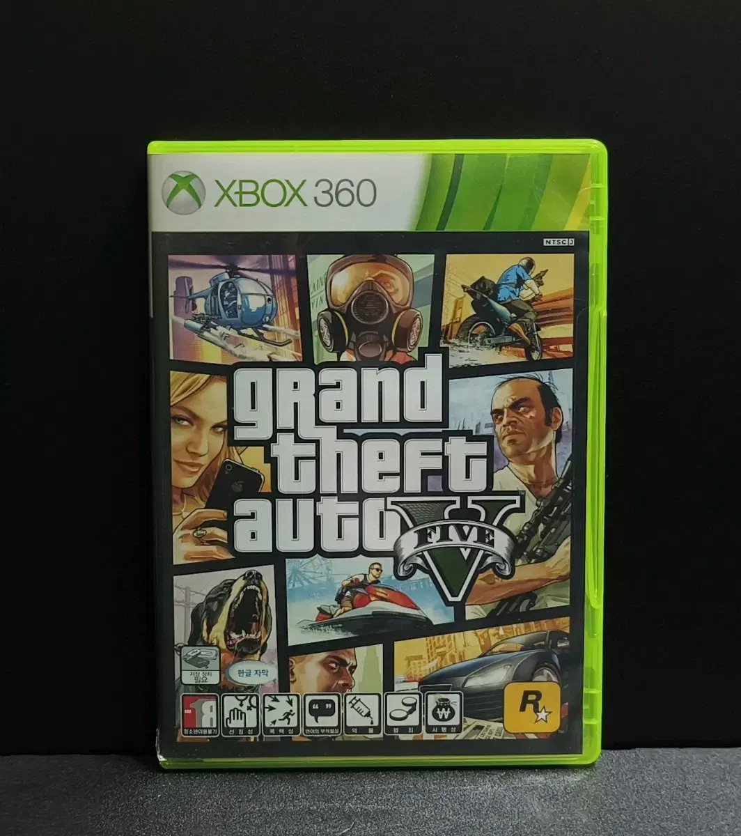 XBOX360: 정발 한글 GTA5 오픈월드 명작, 메뉴얼, CD A급