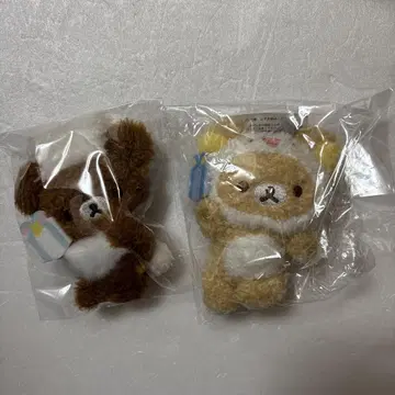 리락쿠마 니코니코 해피 포 유 인형 배지 2개 세트