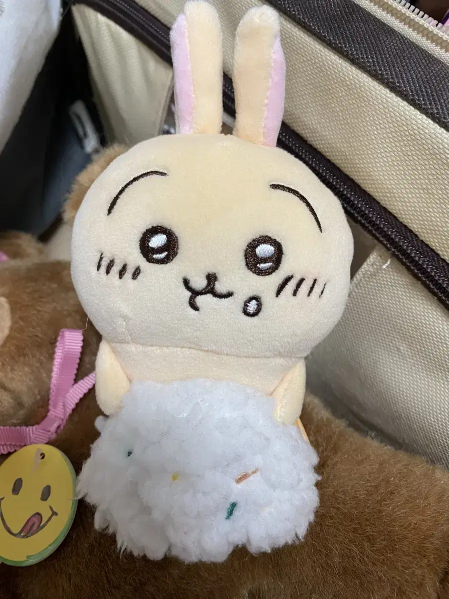 주먹밥우사기 모니터인형 데스크테리어 치이카와