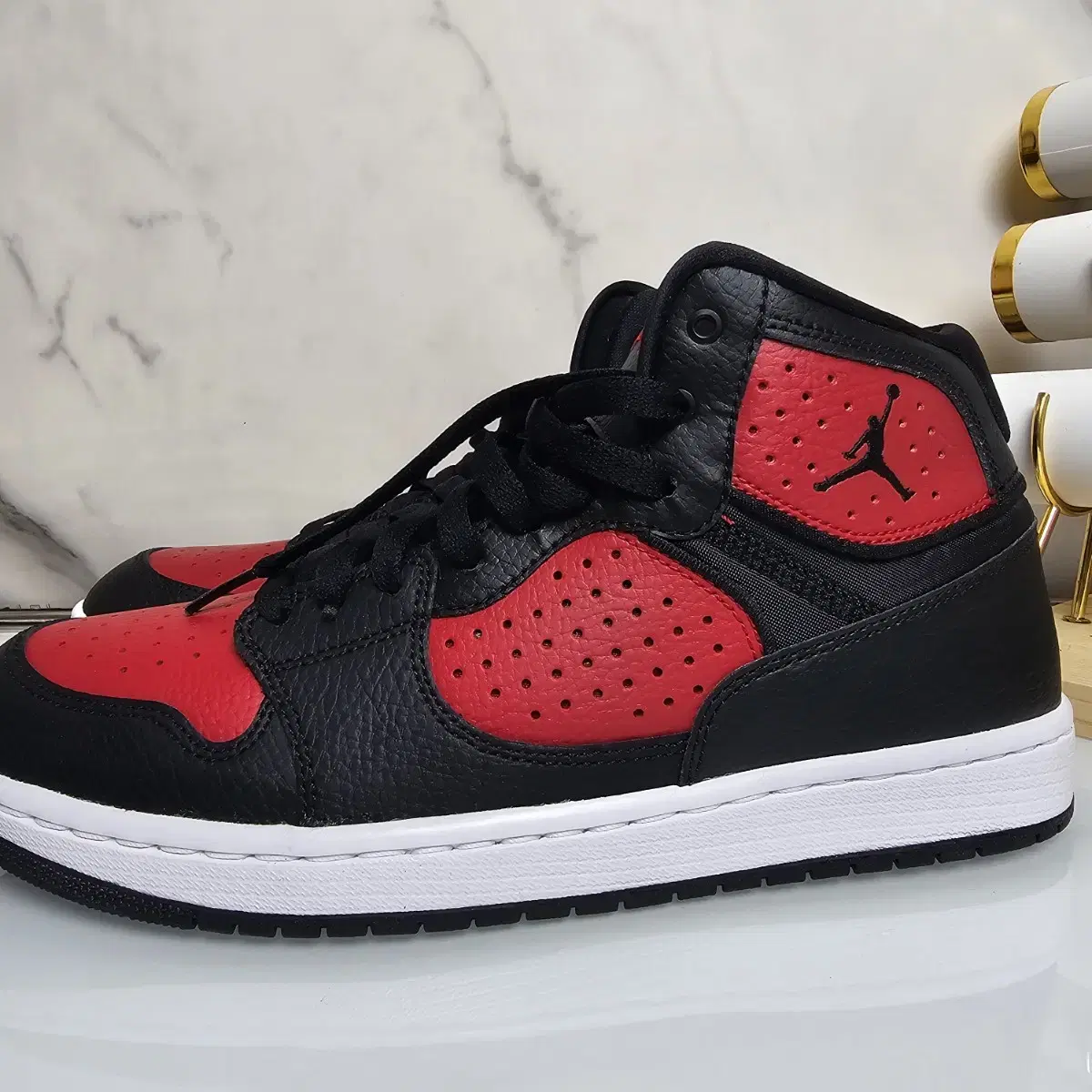 [275] Jordan Access Black Gym Red