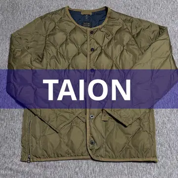 TAION 밀리터리 크루넥 다운 자켓