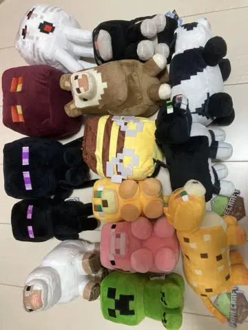 마인크래프트 봉제 인형 세트