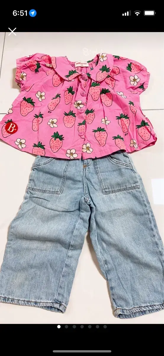 100 Bedpino top with Zara jeans