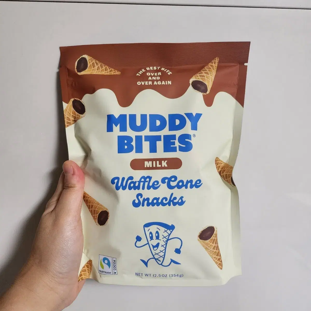 Muddy Bites Milk Waffle Cone Snack