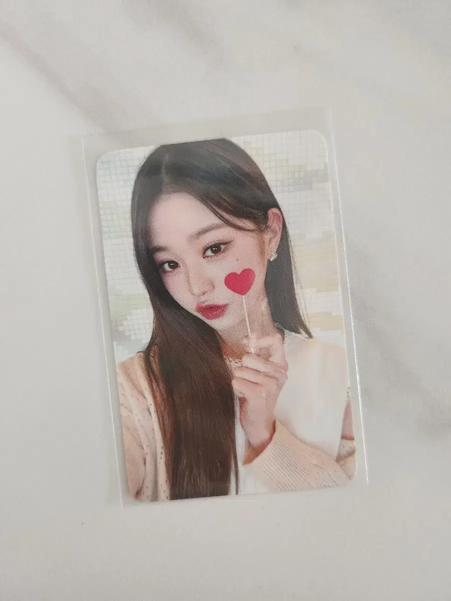 아이브 장원영 엠파시 팬콘서트 사운드웨이브 럭키드로우 하트 토퍼 포토카드