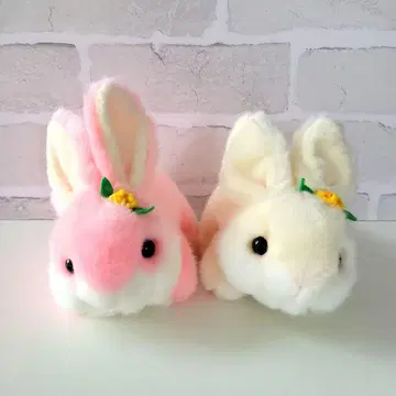 토끼 봉제 인형 레트로