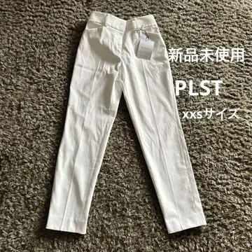 PLST 스틱 린넨 블렌드 팬츠