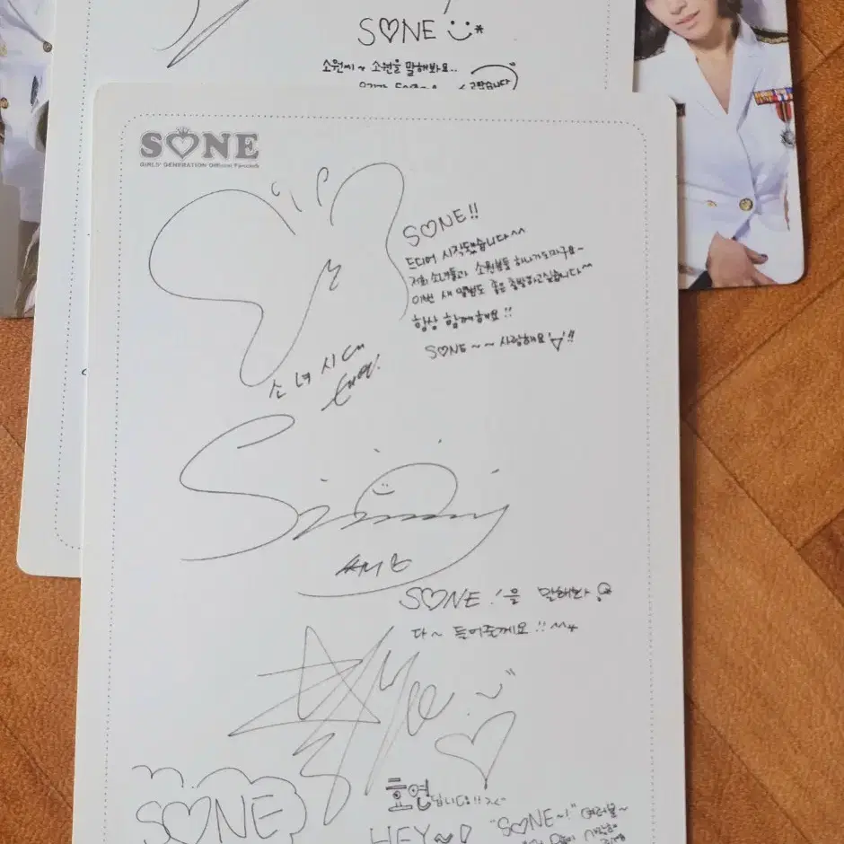 소녀시대 공식 소네 지니 포토카드 풀 세트(엽서크기)
