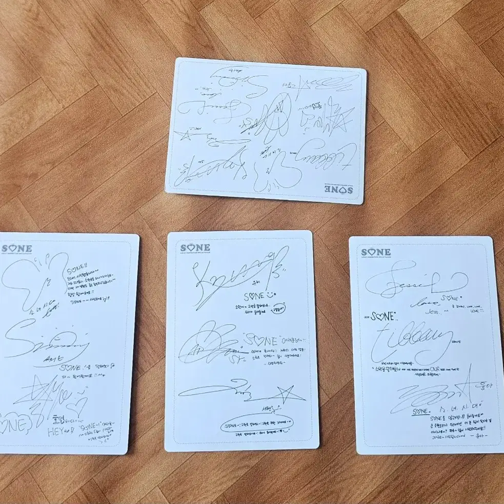 소녀시대 공식 소네 지니 포토카드 풀 세트(엽서크기)