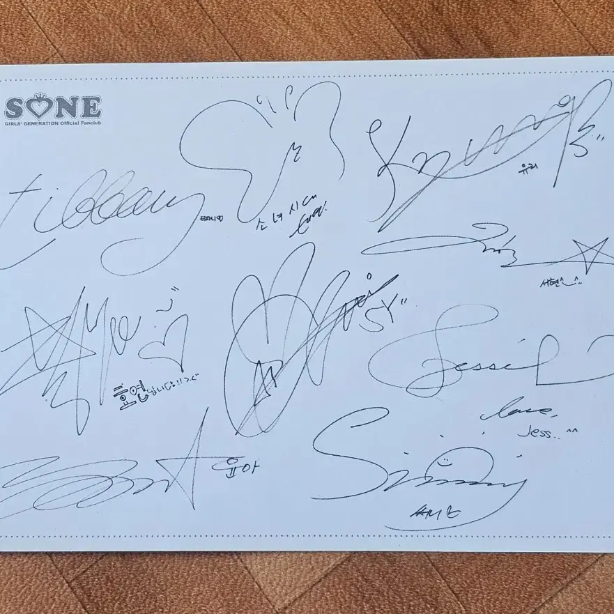 소녀시대 공식 소네 지니 포토카드 풀 세트(엽서크기)