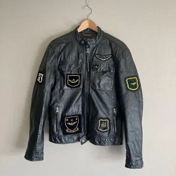 AW2011 ARMANI 패치 가죽 재킷