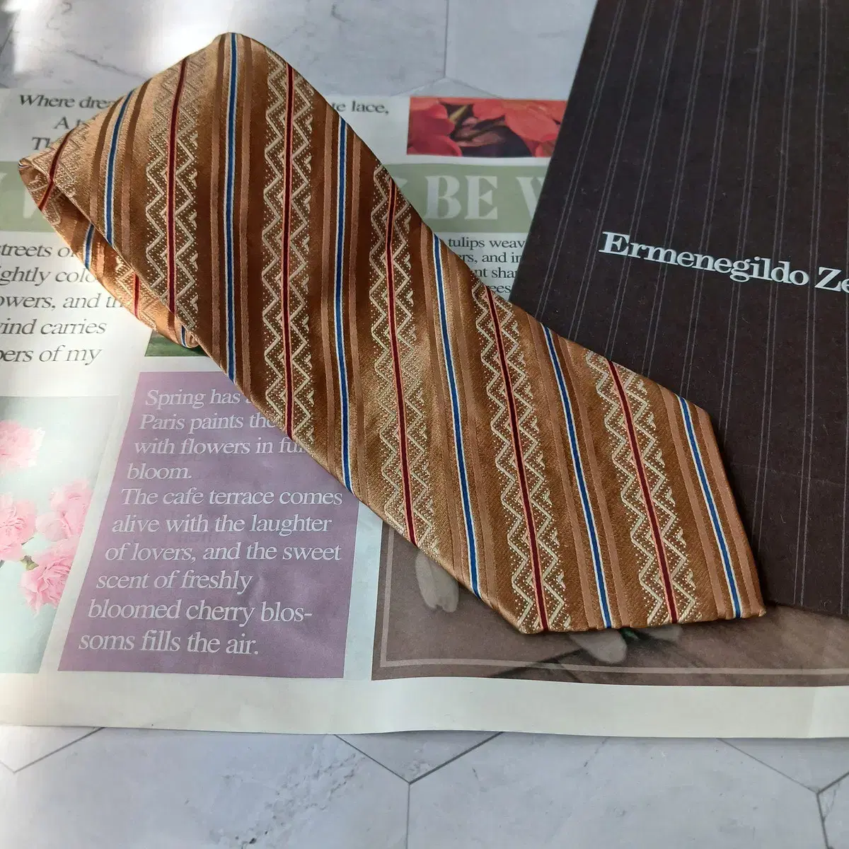 제냐 정품 명품넥타이 9.3cm A+~A등급 A17246