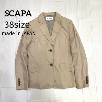 SCAPA 스카파 코튼 린넨 자켓 38 베이지
