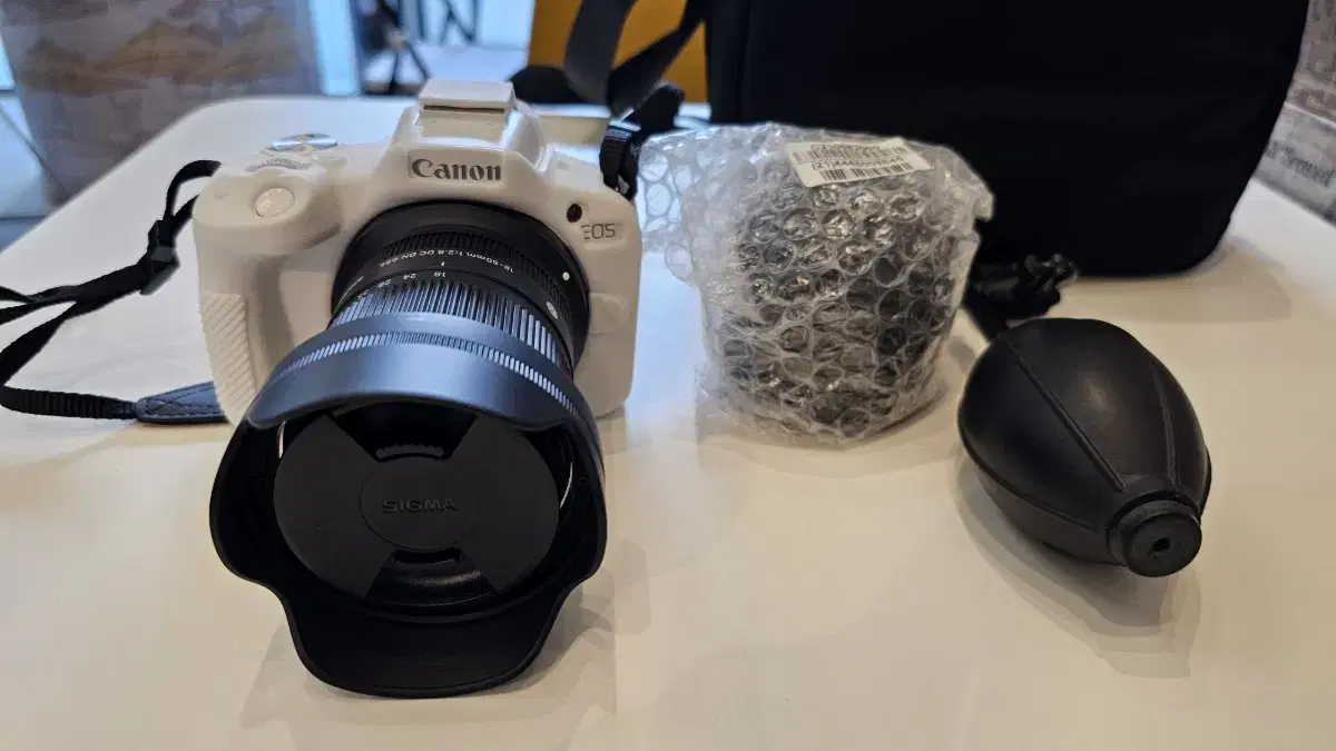 캐논eos r50 + 번들(1845)+ rf50.8렌즈+ 시그마18-50