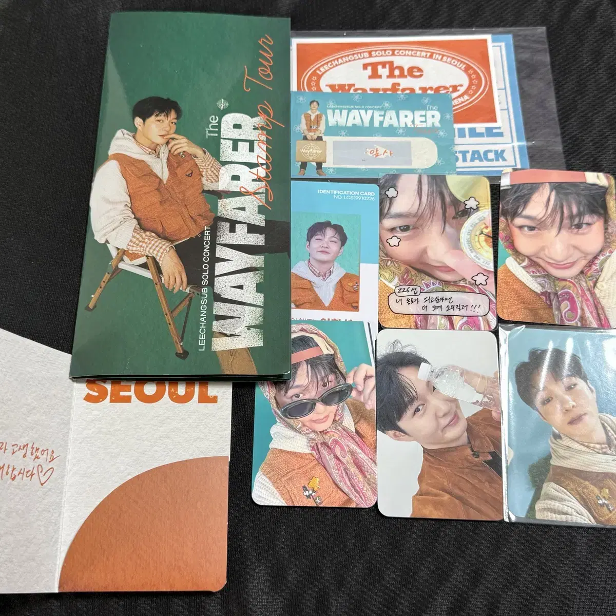 이창섭 서울 막콘 팬부스 포카 세트 THE WAYFARER 솔로 콘서트