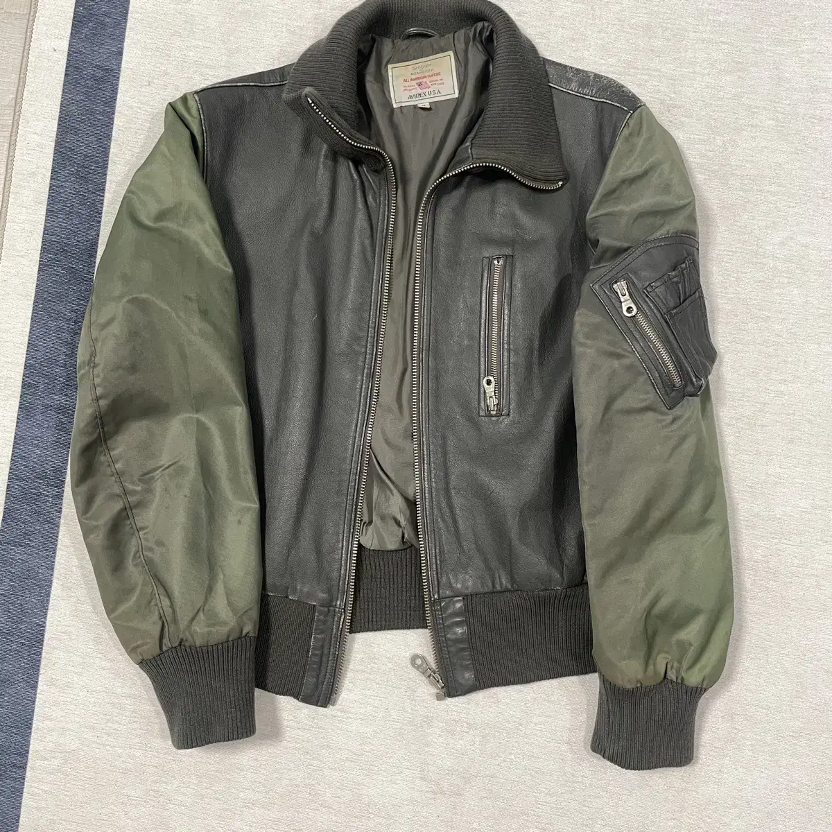 Avirex leather MA-1 jacket