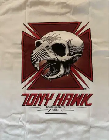 TONYHAWK XL 티셔츠 산타크루즈 POWELL PERALTA