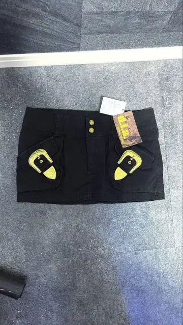 d.i.a 데님 미니 스커트 골드 버클