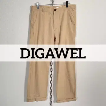일본제 DIGAWEL 코튼 와이드 팬츠 리리 지퍼 M사이즈