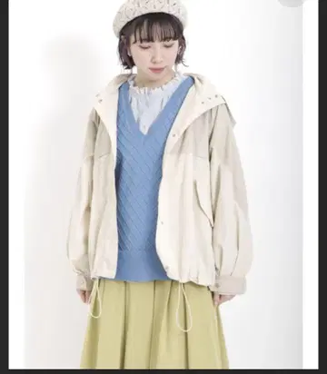 사만사 모스모스 배색 마운틴 후드티