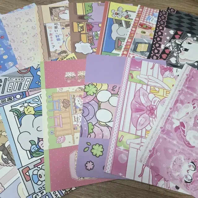 랩핑지 믹스B,C급 80+75장 3500원 처분