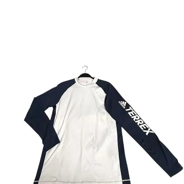 아디다스 Adidas 트렉스 래쉬가드 (2XL) 화이트 네이비