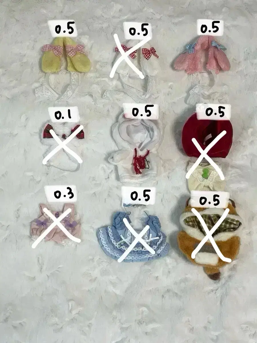 10cm 인형옷 솜깅옷 옷장 떨옷 10깅
