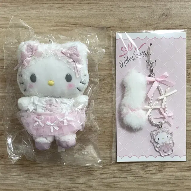 산리오 흰고양이 발레리나 시로네코 헬로키티 마스코트 스트랩 마이멜로디