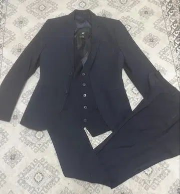 H&M 수트 셋업 3피스 네이비