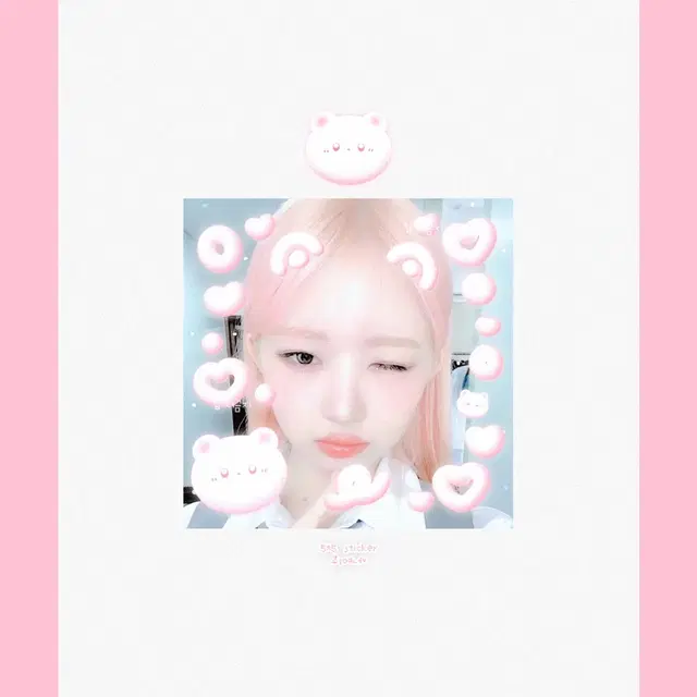 아이브 레이 비공굿 사각스티커